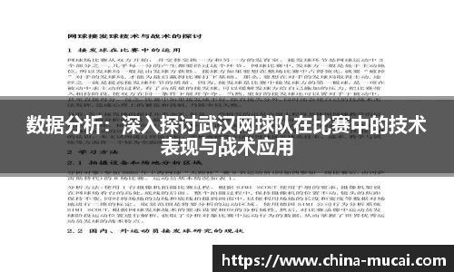 数据分析：深入探讨武汉网球队在比赛中的技术表现与战术应用
